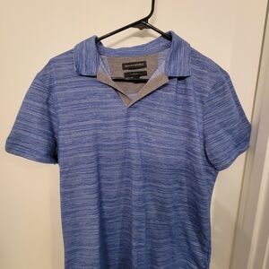 Banana Republic Men’s Heathered Blue Polo